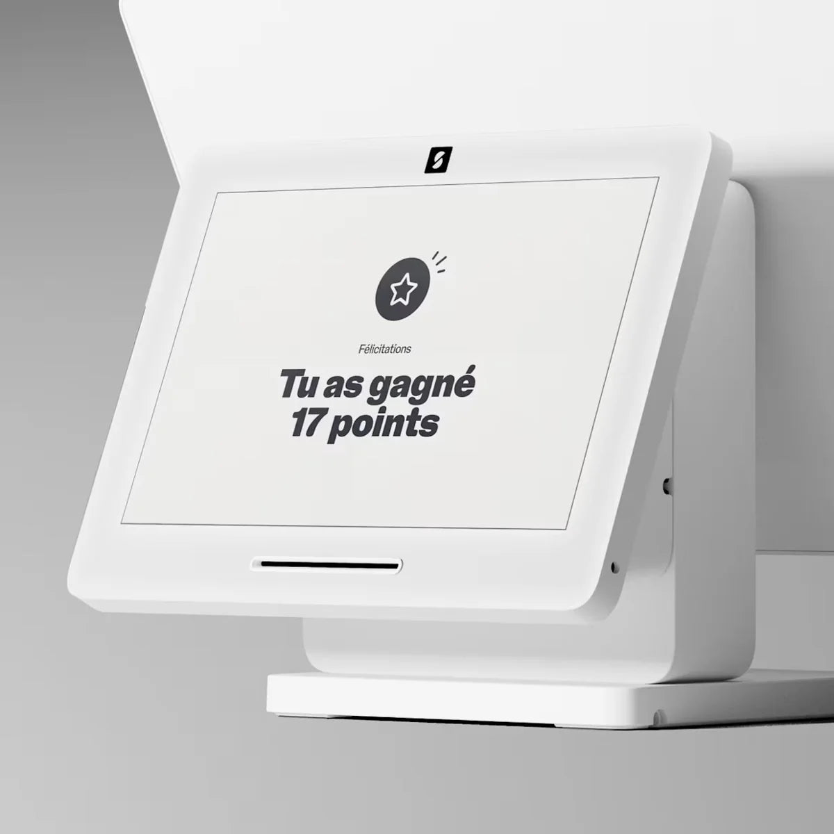 Écran côté client de la Caisse SumUp