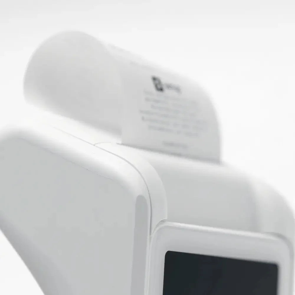 Close-up of the mobile printer